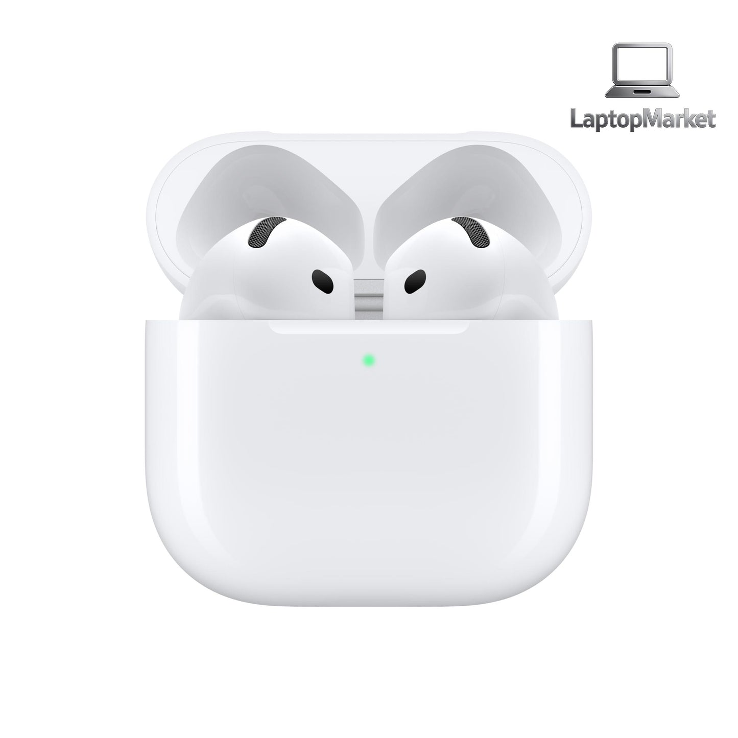 Apple AirPods 4 Wireless Earbuds, Bluetooth Headphones, Personalized Spatial Audio, Sweat and Water Resistant, USB-C Charging Case, H2 Chip, Up to 30 Hours of Battery Life, Effortless Setup for iPhone