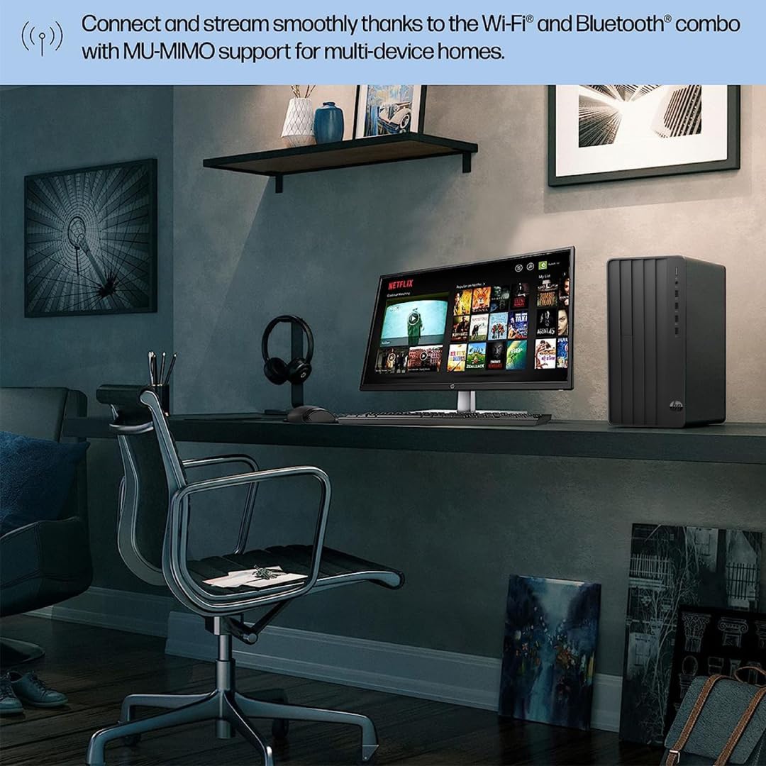 HP Pro Tower 290 G9 Business Desktop, 13th Gen Intel 4-Core Processor (Beats Core i7-9700), 16GB RAM, 256GB PCIe SSD + 1TB HDD, 2-Monitor Support 4K, HDMI, VGA, Wi-Fi, Windows 11 Pro