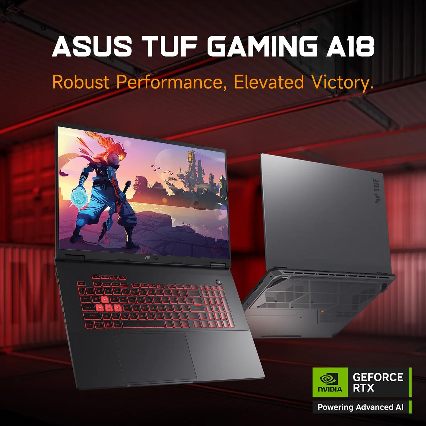 ASUS TUF A18 5070 Gaming Laptop, 18" WQXGA 240Hz Display, AMD Ryzen 7 260 (Beats Intel i7-14700), NVIDIA RTX 5070, 64GB RAM, 2TB SSD, RGB Backlit KB, Bundle with PCO Laptop Cooler