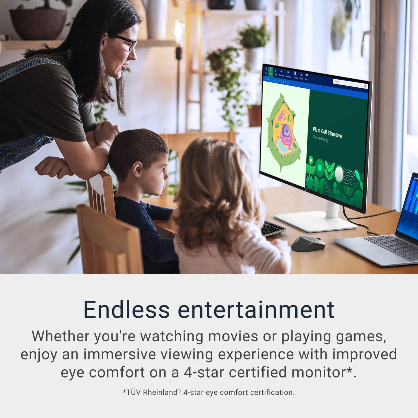 Dell 32 Plus 4K Monitor - S3225QS - 31.5-inch 4K (3840 x 2160) up to 120Hz 16:9 Display, VA Panel, AMD FreeSync Premium, 99% sRGB, 95% DCI-P3, 1500:1 Contrast Ratio, Comfortview - Ash White