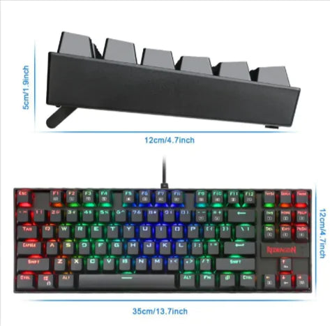 87-Key Mechanical Gaming Keyboard – Green Switch