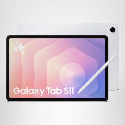 Samsung Galaxy Tab S11 128 GB WiFi Android Tablet, Large Display, Durable, Slim, Light, High Performance, Long Battery Life, S Pen for Note-Taking, AI Assist, US Version, Silver