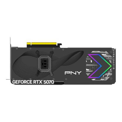 PNY NVIDIA GeForce RTX™ 5070 Epic-X™ ARGB OC Triple Fan, Graphics Card (12GB GDDR7, 192-bit, Boost Speed: 2685 MHz, SFF-Ready, PCIe® 5.0, HDMI®/DP 2.1, 2.4-Slot, Blackwell Architecture, DLSS 4)