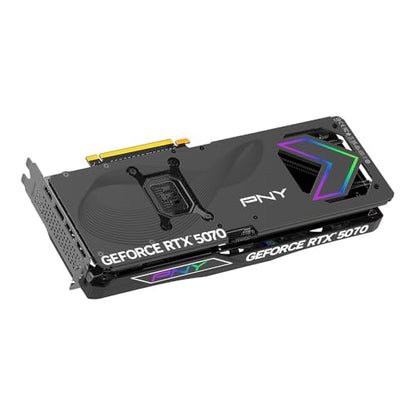 PNY NVIDIA GeForce RTX™ 5070 Epic-X™ ARGB OC Triple Fan, Graphics Card (12GB GDDR7, 192-bit, Boost Speed: 2685 MHz, SFF-Ready, PCIe® 5.0, HDMI®/DP 2.1, 2.4-Slot, Blackwell Architecture, DLSS 4)