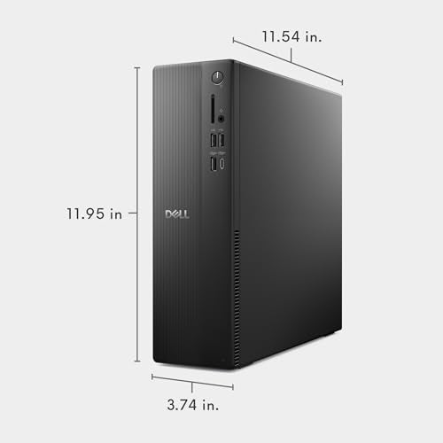 Dell Slim Desktop ECS1250 - Intel Core Ultra 5-225 Processor, Intel UHD Graphics, 16GB Memory, 512GB M.2 SSD, 3.0 SD Card Reader, Dell Wired Keyboard and Mouse, Windows 11 Home, Onsite+Migrate Service