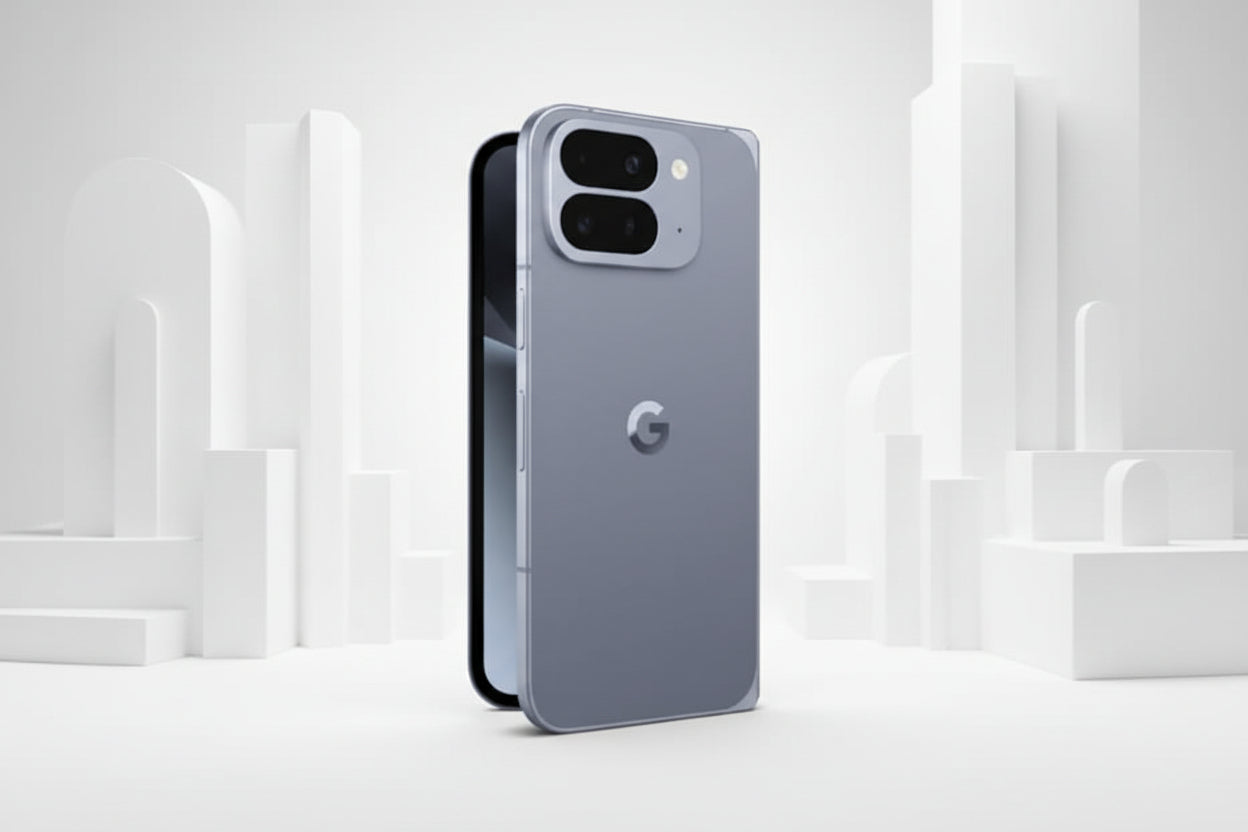 Google Pixel 10 Pro Fold - Unlocked Android Smartphone - Gemini AI Assistant - Advanced Triple Rear Camera System - 24+ Hour Battery - Foldable Display - Moonstone - 256 GB (2025 Model)