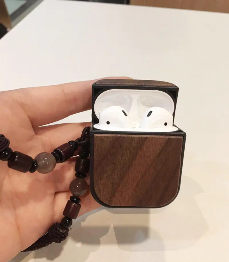 Wooden AirPods Case for 12th Generation Headphones