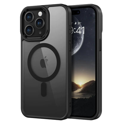 BENTOBEN for iPhone 16 Pro Max Case Clear iPhone 16 Pro Max Phone Case [Compatible with MagSafe] Anti-Scratch Slim Shockproof Women Men Magnetic Protective Cover for iPhone 16 Pro Max 6.9" Black
