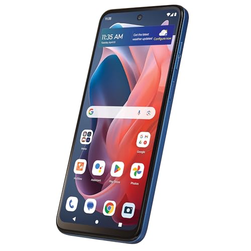 Tracfone Motorola Moto g Play 2024 [Activation Promotion] Locked to Tracfone, 64GB, Includes 1500Min/1500Txt/1500MB, 365 Days Service Plan, 6.5" 90Hz Display, 50MP Camera, Storage 4GB RAM