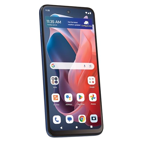 Tracfone Motorola Moto g Play 2024 [Activation Promotion] Locked to Tracfone, 64GB, Includes 1500Min/1500Txt/1500MB, 365 Days Service Plan, 6.5" 90Hz Display, 50MP Camera, Storage 4GB RAM