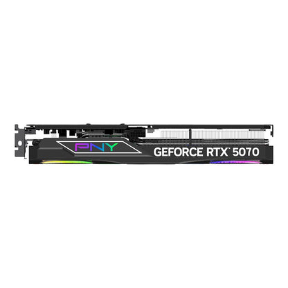 PNY NVIDIA GeForce RTX™ 5070 Epic-X™ ARGB OC Triple Fan, Graphics Card (12GB GDDR7, 192-bit, Boost Speed: 2685 MHz, SFF-Ready, PCIe® 5.0, HDMI®/DP 2.1, 2.4-Slot, Blackwell Architecture, DLSS 4)