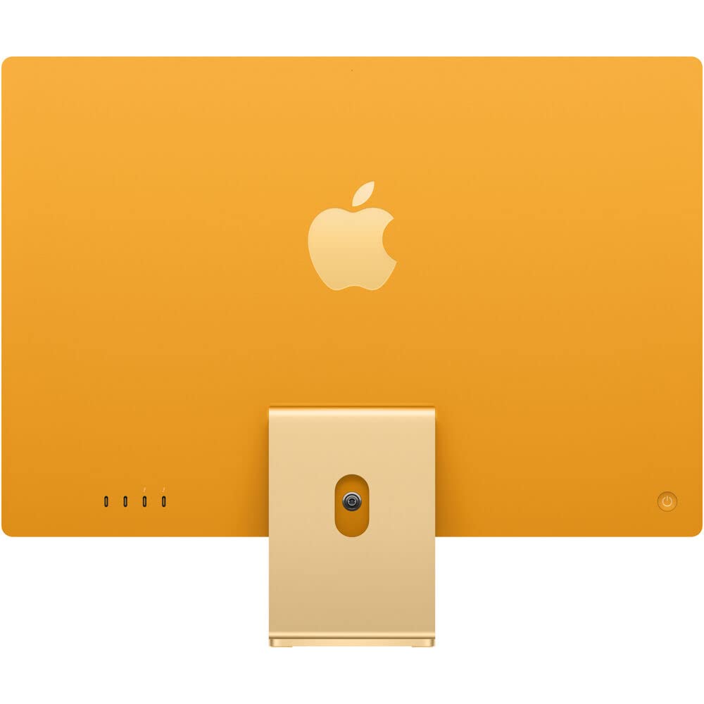 Refurbish Apple 2021 iMac with Apple M1 Chip with 8-core CPU, 24-inch, 8GB RAM, 512GB SSD Storage, Yellow
