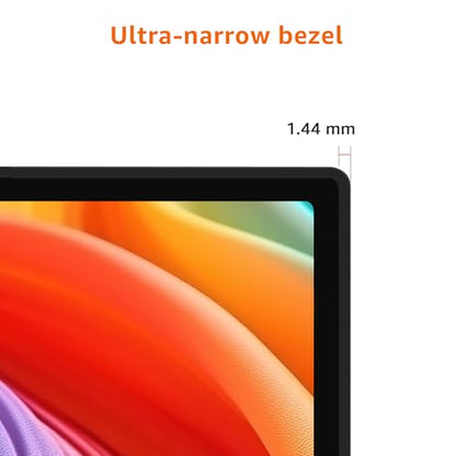Basics 24 Inch (23.8 inch viewable) Monitor, FHD 1080P, Max 100Hz, VESA Compatible, Built-in Speakers, Black