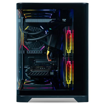 ViprTech Reaper 2.5 Liquid-Cooled PC - AMD Ryzen 7 8700F (5.0Ghz Turbo), AMD RX 9060 XT 16GB, 16GB DDR5 RAM, 1TB NVMe SSD, 800W Gold PSU, VR-Ready, WiFi BT, Win 11, Gaming Desktop Computer, Black