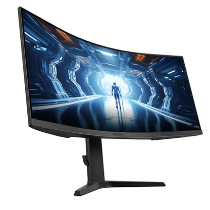 KOORUI 34-inch Curved Ultrawide WQHD 3440×1440 Gaming Monitor, 180Hz 1000R- PIP/PBP, 1ms(MPRT), HDR400, DCI-P3 95%, FreeSync Premium, 1 x DP 1.4 & 2 x HDMI 2.0, Tilt Height Swivel Adjustment, 34E6UC