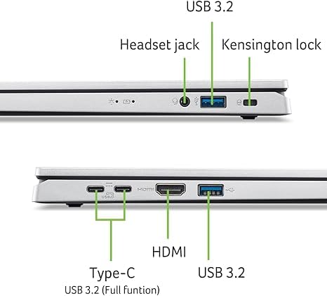 Acer Aspire Slim Laptop | 15.6'' Full HD Display | Powerful 8-Core Intel Core 3 N355 | 8GB RAM | 128GB SSD | Copilot AI Ready | Microsoft Office on the Web | HDMI | Wi-Fi 6 | Windows 11 | No Mouse |