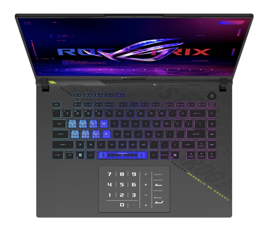 ASUS ROG Strix G16 AI Gaming Laptop 16.0" 240Hz IPS WQXGA Display (AMD Ryzen 9 9955HX, GeForce RTX 5070 8GB, 64GB DDR5, 1TB PCIe SSD, RGB KB, WiFi 6E, Win 11 Pro) w/DKZ USB Port Expander