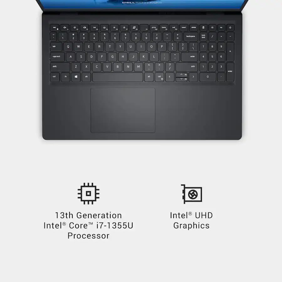 Dell 15.6" 2K FHD Touchscreen Laptop, Intel i7-1355U(10-Cores, Up to 5.0GHz), 32GB RAM 1TB SSD Win11 Pro WiFi6 Bluetooth Numeric Keypad Webcam w/GM Accessory Computer for Business Gaming