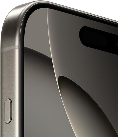 Apple iPhone 16 Pro Max, US Version, 256GB, Natural Titanium - Unlocked (Renewed)