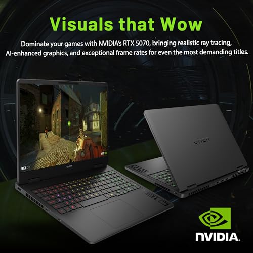 HP Omen 16" Gaming Laptop, AMD Ryzen 9 8940HX, GeForce RTX 5070 Graphics, 32GB DDR5, 2TB Storage(1TB SSD&1TB Docking Station Set), FHD 144Hz Display, Backlit Keyboard, Copilot, Win 11 Pro, Black