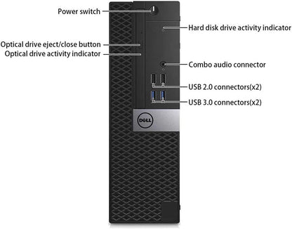 Dell OptiPlex 5040 SFF Desktop Computer PC, Intel Core i5-6500T, 8GB RAM, 256GB SSD, WiFi, Bluetooth, HDMI, Windows 11 Pro Refurbish