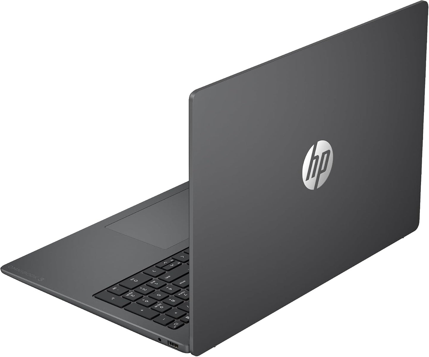 HP OmniBook 3 16 inch Laptop PC, 2K Touchscreen, AMD Ryzen 3 30, 8 GB RAM, 256 GB SSD, AMD Radeon 610M GPU, Windows 11 Home, Mica Silver, 16-by0199nr