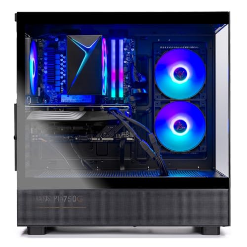 NEW Skytech Gaming Azure 3 Gaming PC, AMD Ryzen 7 5700 3.7GHz, NVIDIA RTX 5060, 1TB NVMe SSD, 32GB DDR4 RAM 3200, 650W Gold PSU, Wi-Fi, Win 11, Desktop