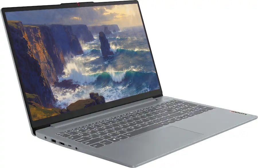 Lenovo IdeaPad Slim 3 Touchscreen Laptop, 15.6" Business Laptop Computer, Windows 11 Home 16GB RAM 1TB SSD, AMD Ryzen 7 5825U, FHD IPS Display, Numeric Keypad, SageNova Earphones, Arctic Grey