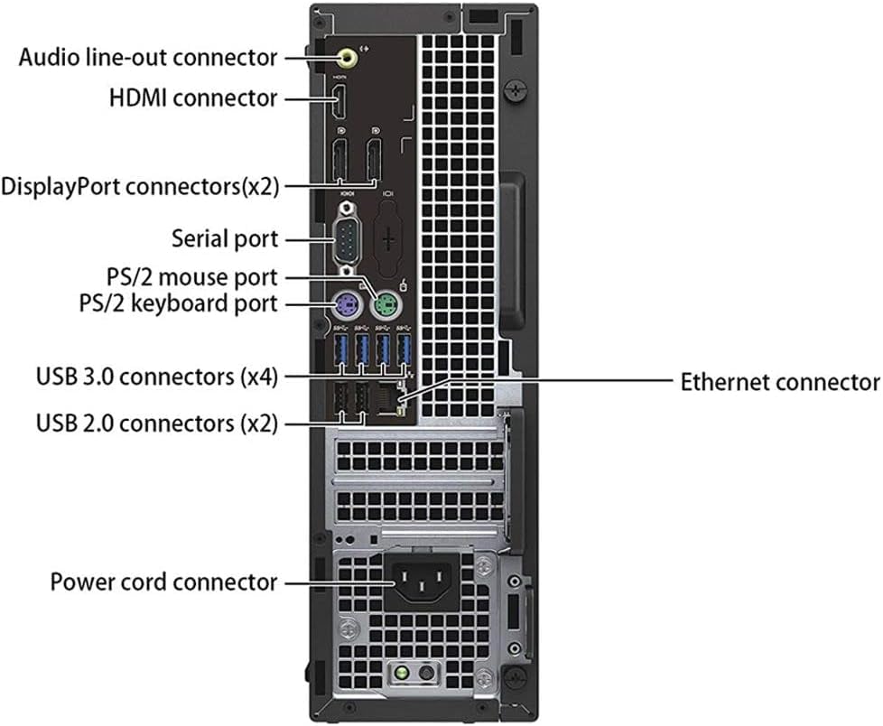 Dell OptiPlex 5040 SFF Desktop Computer PC, Intel Core i5-6500T, 8GB RAM, 256GB SSD, WiFi, Bluetooth, HDMI, Windows 11 Pro Refurbish