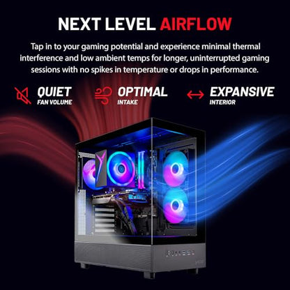 NEW Skytech Gaming Azure 3 Gaming PC, AMD Ryzen 7 5700 3.7GHz, NVIDIA RTX 5060, 1TB NVMe SSD, 32GB DDR4 RAM 3200, 650W Gold PSU, Wi-Fi, Win 11, Desktop