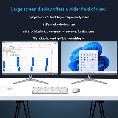 HVLANYN 23.8-Inch Fhd All-in-One Desktop Compute,Core i3 16GB DDR4 RAM,1TB PCIe SSD,1920x1080 FHD Display, WiFi, Bluetooth,Mouse and Keyboard Include,with 1-Year Warrant