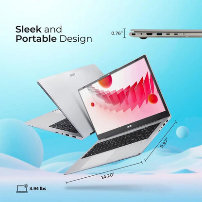 acer Aspire 3 Premium Business Laptop Computer with Backlit Keyboard - AMD Ryzen 7 7730U CPU - 8GB RAM - 256GB SSD - 15.6" FHD Display - Windows 11 Pro with Office 365 for The Web - w/o Mouse