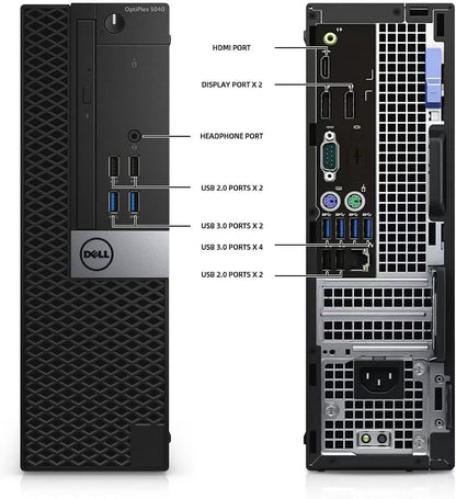Dell OptiPlex 5040 SFF Desktop Computer PC, Intel Core i5-6500T, 8GB RAM, 256GB SSD, WiFi, Bluetooth, HDMI, Windows 11 Pro Refurbish