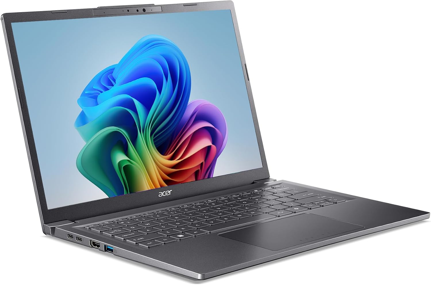 Acer Aspire 14 AI Copilot+ PC | 14" WUXGA Display | Intel Core Ultra 5 Processor 226V | NPU: Up to 40 Tops - GPU: Up to 53 Tops | Intel ARC 130V | 16GB LPDDR5X | 512GB SSD | Wi-Fi 6E | A14-52M-51S1