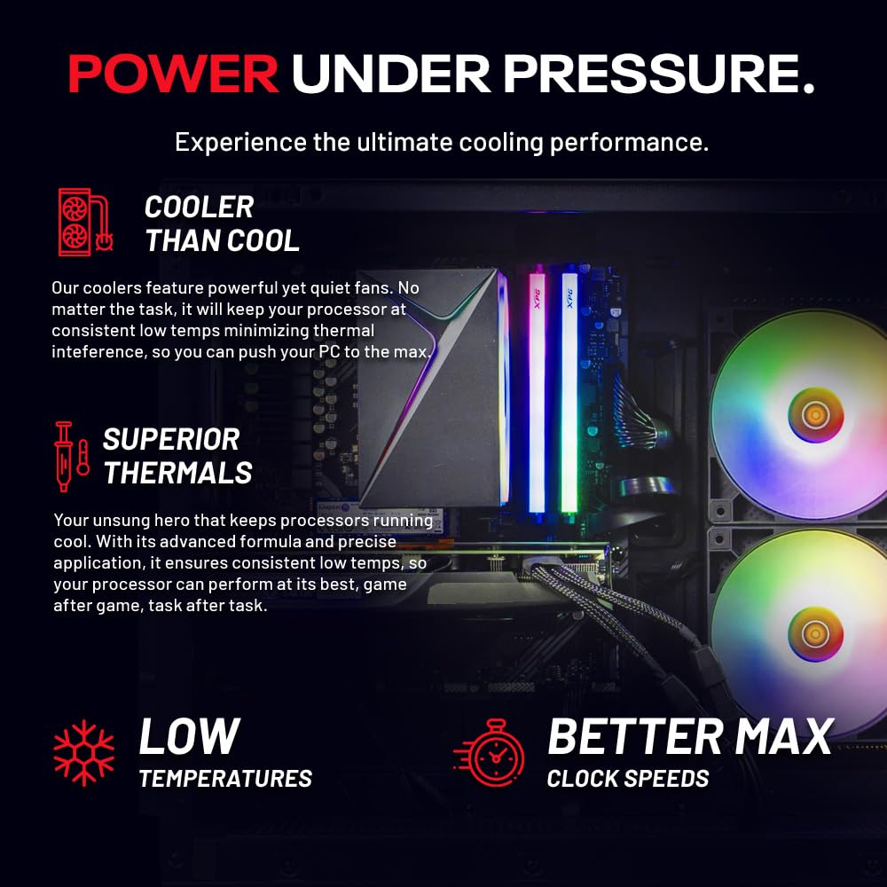 NEW Skytech Gaming Azure 3 Gaming PC, AMD Ryzen 7 5700 3.7GHz, NVIDIA RTX 5060, 1TB NVMe SSD, 32GB DDR4 RAM 3200, 650W Gold PSU, Wi-Fi, Win 11, Desktop