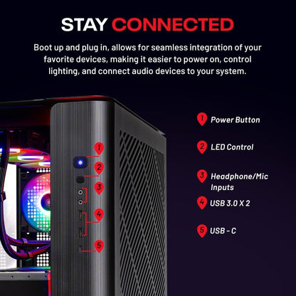 NEW Skytech King 95 Gaming PC Desktop, Ryzen 7 9800X3D 4.7 GHz (5.2 GHz Turbo Boost), NVIDIA RTX 5070 12GB GDDR7, 1TB Gen4 SSD, 32GB DDR5 RAM 6000 RGB, 850W Gold PSU, 360mm ARGB AIO, Wi-Fi, Win 11 Home