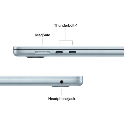 Apple 2025 MacBook Air 15-inch Laptop with M4 chip: Built for Apple Intelligence, 15.3-inch Liquid Retina Display, 16GB Unified Memory, 512GB SSD Storage, Touch ID; Sky Blue with AppleCare+ (3 Years)