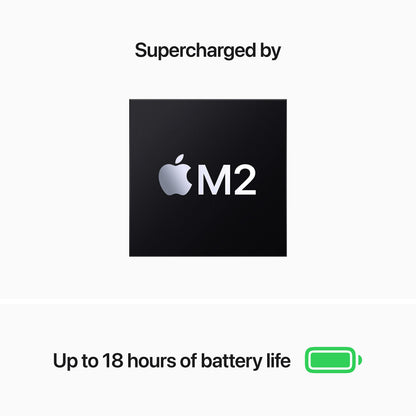 Apple 2022 MacBook Air with Apple M2 Chip 13-inch, 16GB RAM, 512GB SSD Storage Midnight (Renewed)