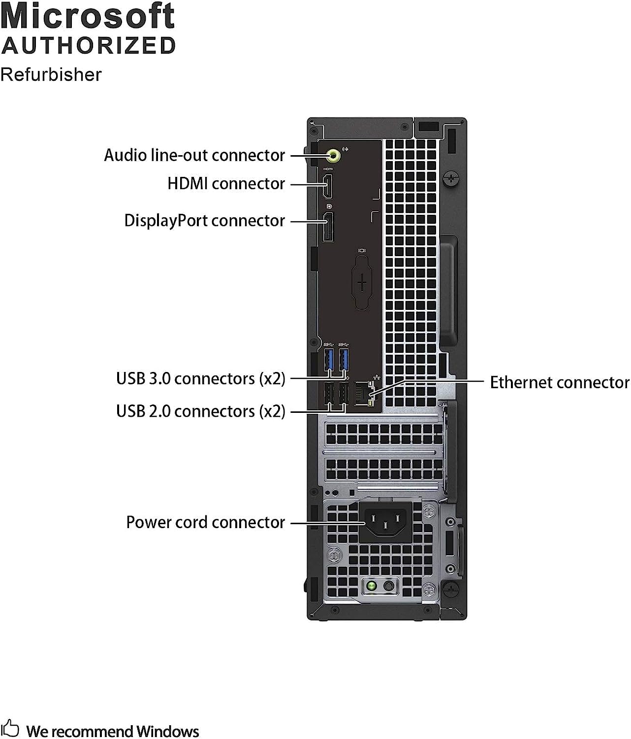 USED Dell Optiplex 3050 SFF Desktop Computer PC, Intel Quad Core i5-6500 up to 3.6GHz, 16GB DDR4, 256GB SSD, WiFi, 4K Support, DP, HDMI, Windows 11 Pro 64 Bit