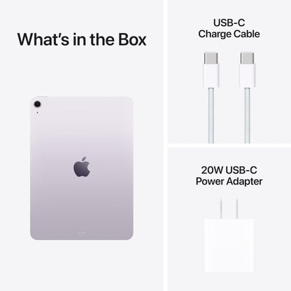 Apple iPad Air 11-inch with M3 chip Built for Apple Intelligence, Liquid Retina Display, 512GB, 12MP Front/Back Camera, Wi-Fi 6E, Touch ID, All-Day Battery Life — Purple