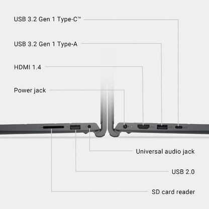 Dell 15 Laptop DC15255-15.6-inch FHD 120Hz Display, AMD Ryzen 5-7520U, 8GB LPDDR5 RAM, 512GB SSD, Radeon 610M Graphics, Windows 11 Home, Onsite Service - Carbon Black