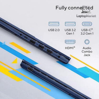 Customized ASUS Vivobook 14 FHD Laptop | Intel 13th Core i3, Up to 4.5GHz | 8/12/16/24/40GB DDR4 RAM | 256GB/512GB/1TB/2TB/4TB PCIe SSD | Win 11 | Wi-Fi 6E | HDMI | NumberPad | Thin & Light