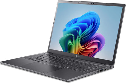 Acer Aspire 14 AI Copilot+ PC | 14" WUXGA Display | Intel Core Ultra 5 Processor 226V | NPU: Up to 40 Tops - GPU: Up to 53 Tops | Intel ARC 130V | 16GB LPDDR5X | 512GB SSD | Wi-Fi 6E | A14-52M-51S1