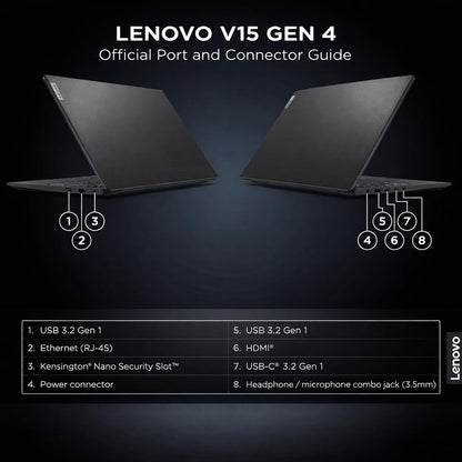 Lenovo 2026 V15 Business Laptop with Microsoft Office 365, AMD 7000 Series Ryzen CPU (Beats Intel i7-1160G7), 15.6" FHD IPS Display, 16GB RAM, 256GB SSD, RJ-45, Windows 11 Pro, WOWPC USB, No Mouse