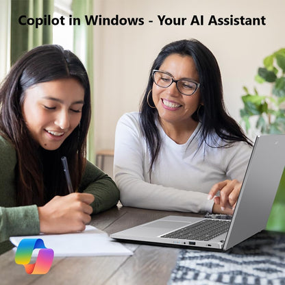 Acer Aspire Slim Laptop | 15.6'' Full HD Display | Powerful 8-Core Intel Core 3 N355 | 8GB RAM | 128GB SSD | Copilot AI Ready | Microsoft Office on the Web | HDMI | Wi-Fi 6 | Windows 11 | No Mouse |
