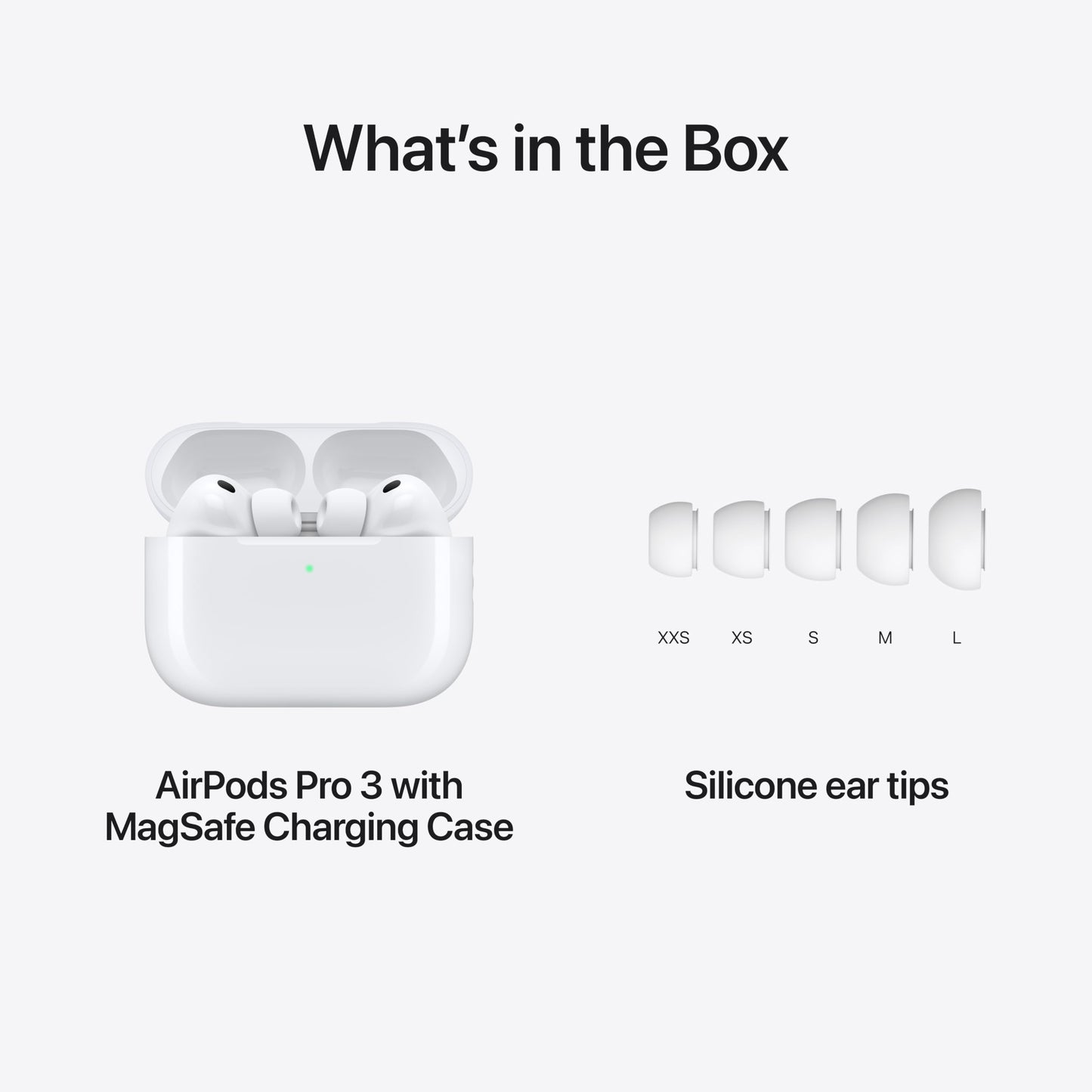 Apple AirPods Pro 3 Wireless Earbuds, Active Noise Cancellation, Live Translation, Heart Rate Sensing,Hearing Aid Feature,Bluetooth Headphones,Spatial Audio, High-Fidelity Sound, USB-C Charging, White