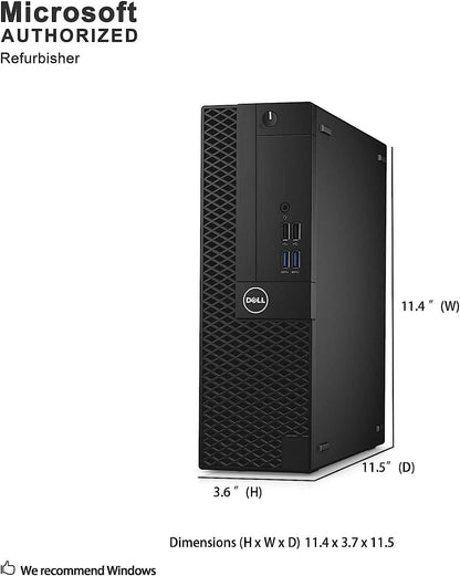 USED Dell Optiplex 3050 SFF Desktop Computer PC, Intel Quad Core i5-6500 up to 3.6GHz, 16GB DDR4, 256GB SSD, WiFi, 4K Support, DP, HDMI, Windows 11 Pro 64 Bit