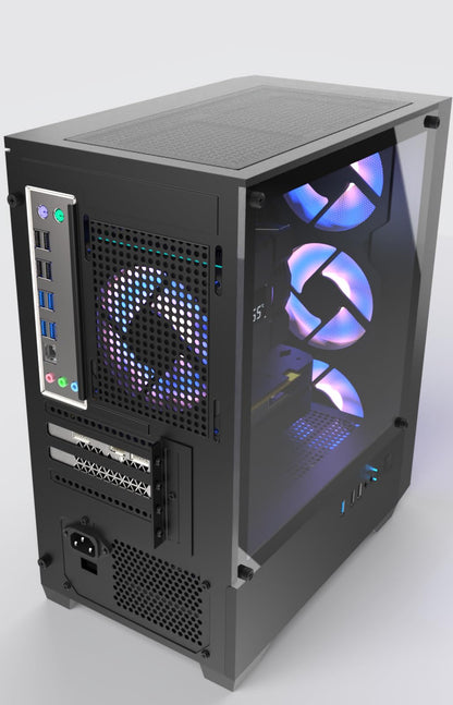 OKAMUS Gaming PC, i7 CPU, GTX 1660 Super 6GB Graphics, 512 GB M.2, 16 GB RAM Pre-Built Computer, RGB Fans x 4, Win 11 Home，WiFi 6 + 5.2/5.3, 550W PSU (i7+GTX 1660S+512GB+16GB)