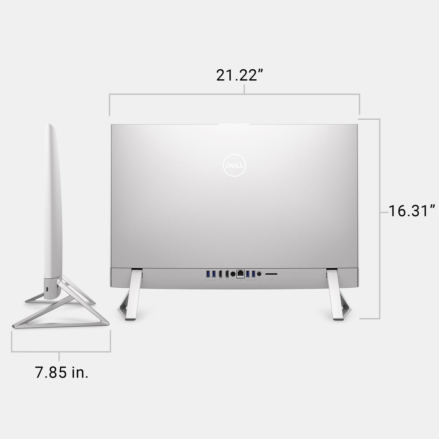 Dell 24 All-in-One Desktop ec24250-23.8-inch FHD Touch Display, Intel Core 5 Processor 120U, Intel Graphics, 16GB DDR5 RAM, 512GB SSD, Windows 11 Home, Onsite Service+6 Months Retail Migrate - White
