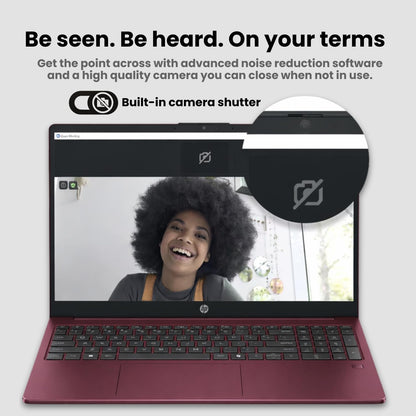 HP Ultrabook 15.6" Business Laptop Computer with Microsoft 365 • 2026 Edition • Intel 4-Core N200 CPU • 1.1TB Storage (1TB OneDrive + 128GB SSD) • Windows 11 • Copilot AI • no Mouse